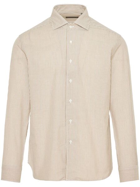  Corneliani Camisa A Rayas - Neutro 