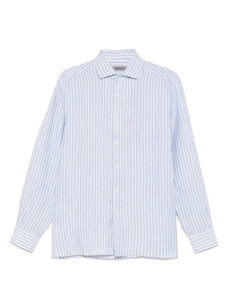  Corneliani Camisa De Lino - Azul 
