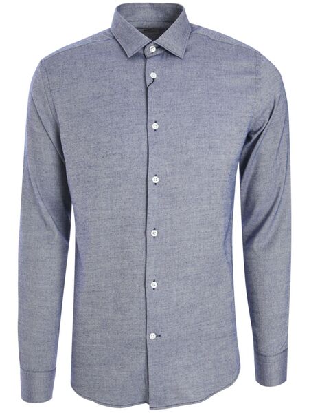  Corneliani Camisa Lisa - Azul 