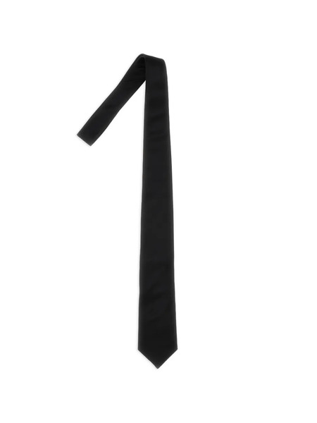  Corneliani Corbata Con Extremo En Punta - Negro 