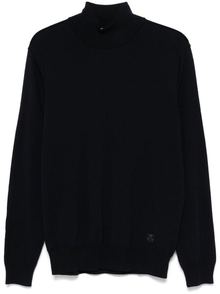  Corneliani Jersey Con Cuello Redondo - Azul 