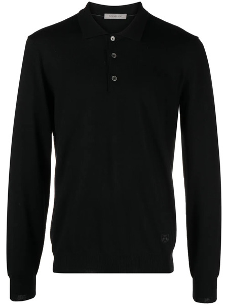  Corneliani Jersey Con Cuello Redondo - Negro 