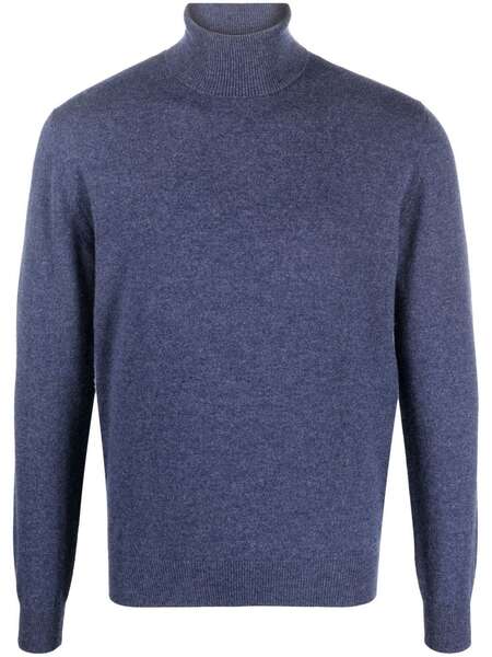  Corneliani Jersey Con Cuello Vuelto - Azul 