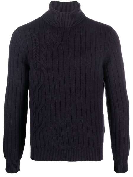  Corneliani Jersey De Punto De Ochos - Azul 