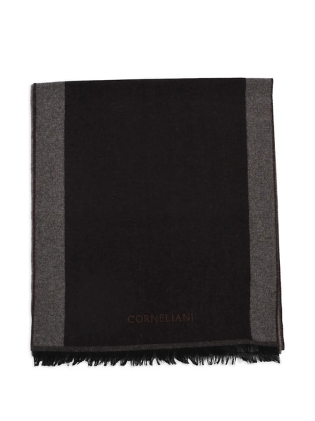 Corneliani Pashmina A Rayas - Negro 