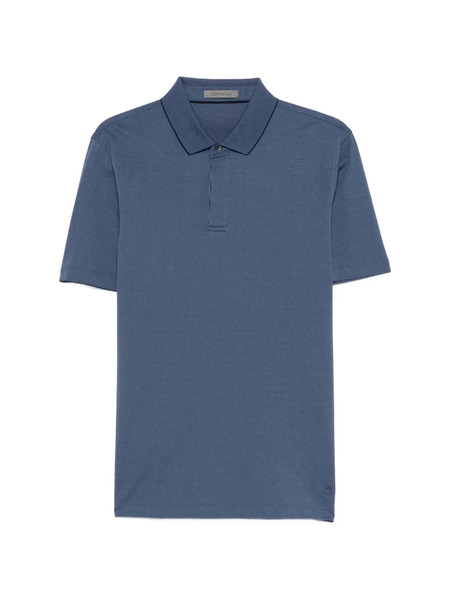  Corneliani Polo De Piqué - Azul 