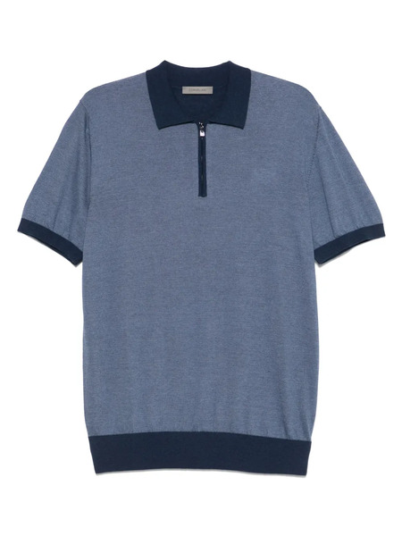 Corneliani Polo De Punto - Azul 