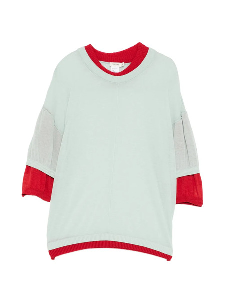  Cotemp Top Con Cuello En Contraste - Verde 