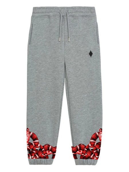  County Of Milan Kids Pantalones De Chándal Con Motivo De Serpiente - Gris 