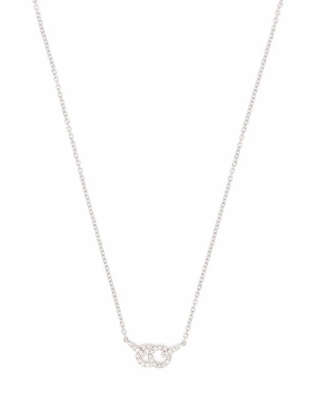  Courbet Collar Celeste En Oro Blanco Reciclado De 18 Ct Con Diamantes De Laboratorio En Pavé - Plateado 
