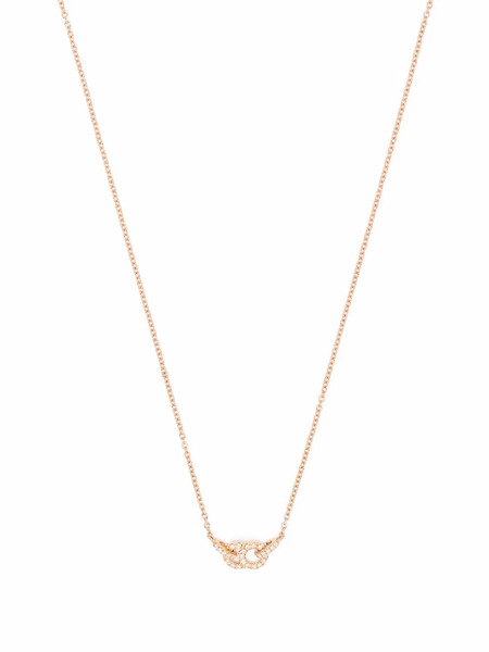  Courbet Collar De Cadena Celeste Pequeño En Oro Amarillo Reciclado De 18 Ct Con Diamantes De Laboratorio - Rosa 