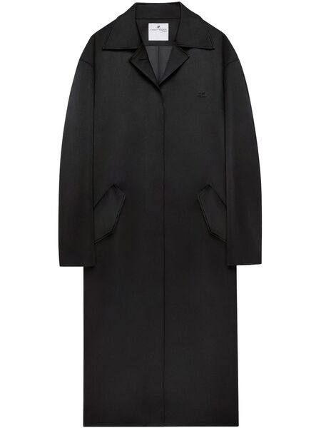  Courrèges Abrigo Cocoon - Negro 