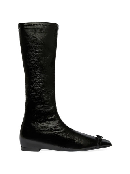  Courrèges Botas Planas Con Hebilla - Negro 