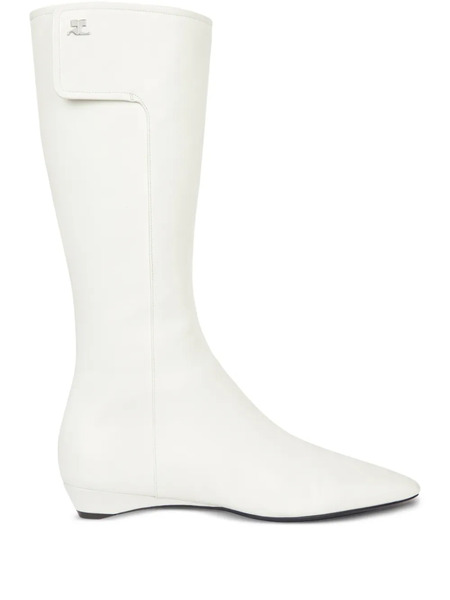  Courrèges Botas Planas Con Logo - Blanco 