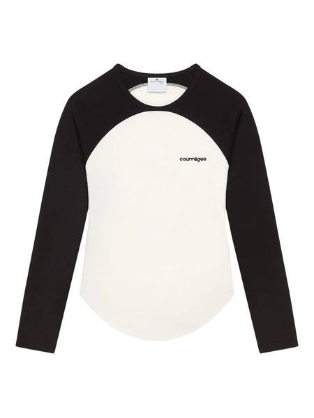  Courrèges Camiseta Circle Contrast - Neutro 