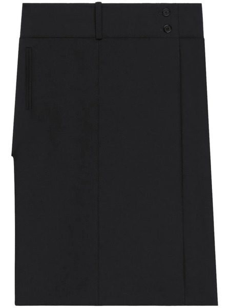  Courrèges Falda Con Cinturón - Negro 