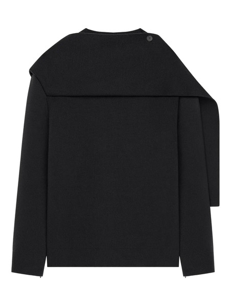  Courrèges Jersey Drapeado - Negro 