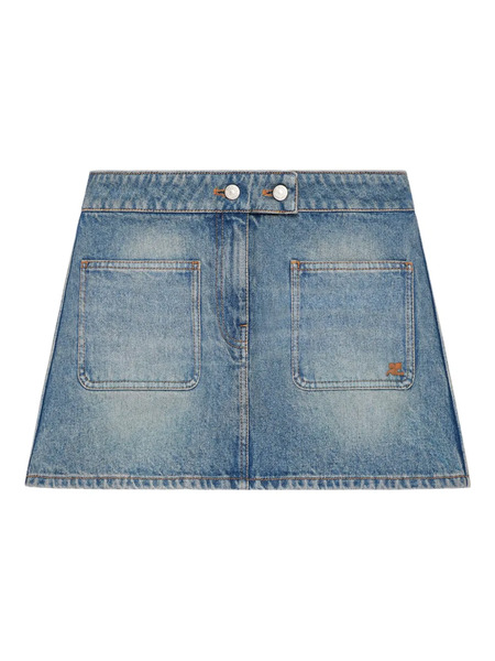  Courrèges Minifalda Vaquera - Azul 