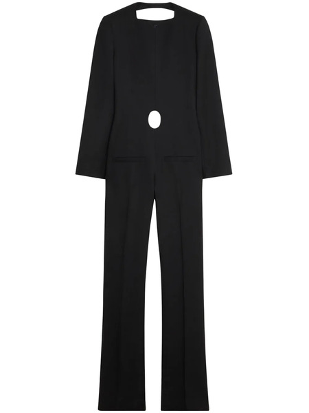  Courrèges Mono Largo Con Espalda Descubierta - Negro 