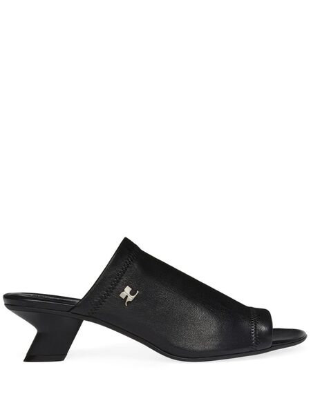  Courrèges Mules Wet Stretch - Negro 