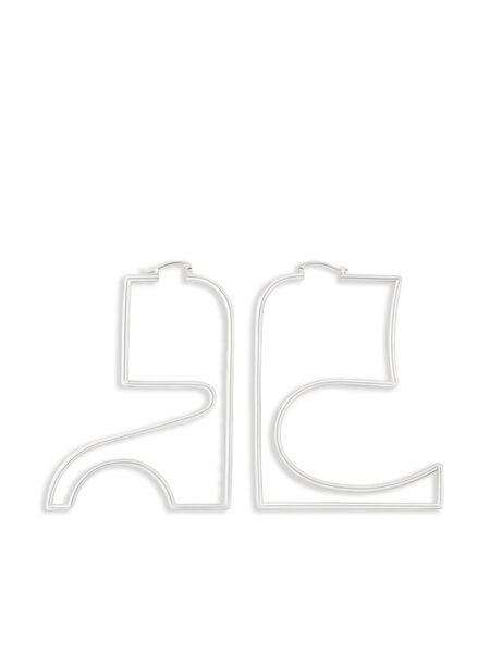  Courrèges Pendientes Ac - Plateado 