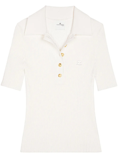  Courrèges Polo Signature - Blanco 