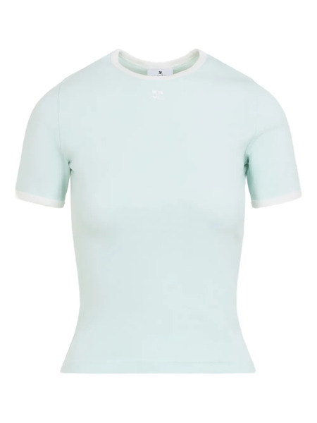  Courrèges Top Ringer Con Logo - Azul 