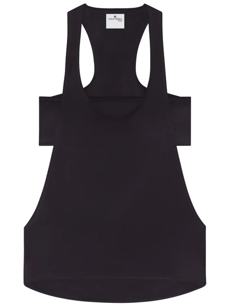  Courrèges Top Sin Mangas Infinity - Negro 