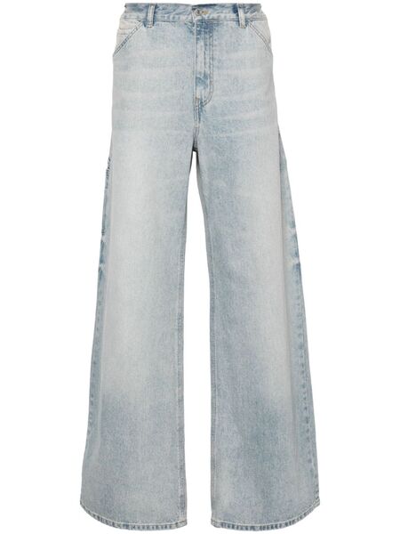  Courrèges Vaqueros Rectos De Talle Medio - Azul 
