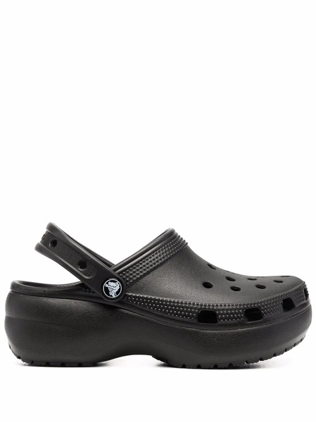  Crocs Chanclas Con Plataforma - Negro 