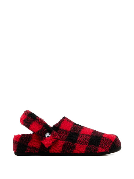  Crocs Slippers A Cuadros - Rojo 