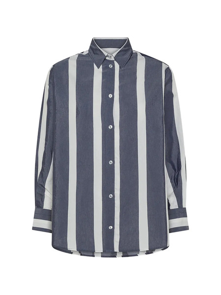  Cruna Camisa Yvonne A Rayas - Azul 