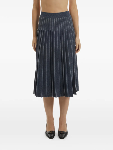  Crush Collection Falda Midi Plisada - Azul 