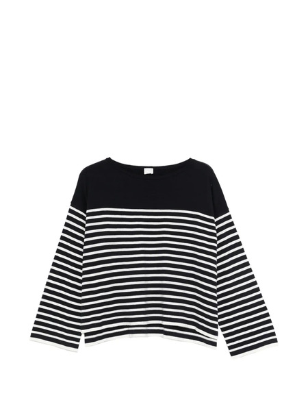  C.t.plage Jersey A Rayas De Manga Larga - Azul 