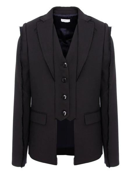  Cuanna Blazer Hilda Deshilachado - Negro 