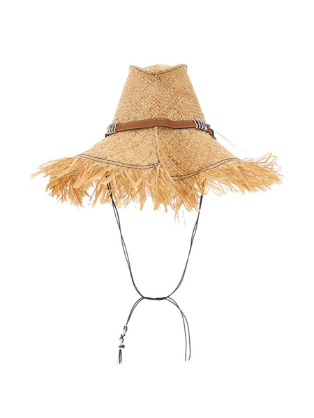  Cuba Lab Patrizia Fabri X Cuba Lab Fringed Sun Hat - Neutro 