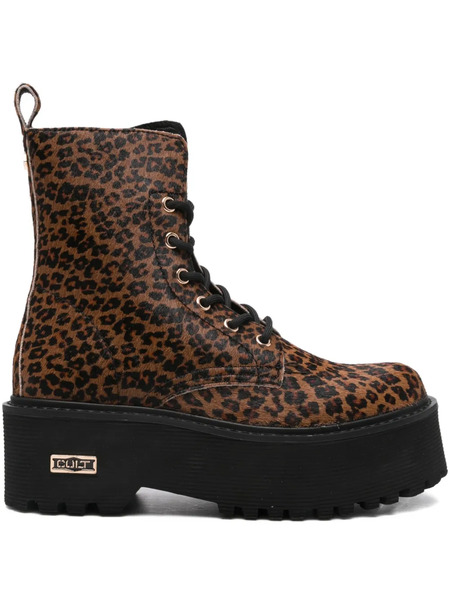  Cult Botas Con Estampado De Leopardo - Marrón 