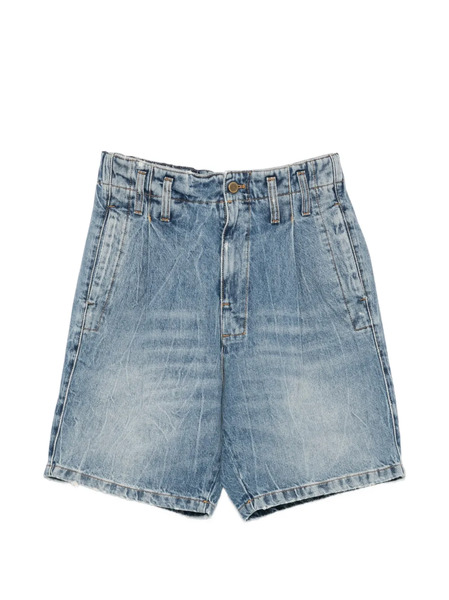  Cultura Bermudas Con Efecto Lavado - Azul 