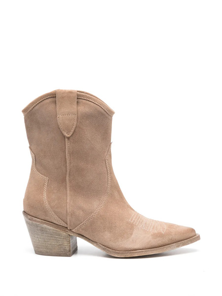  Curiositè Botas Estilo Cowboy Bordadas - Neutro 
