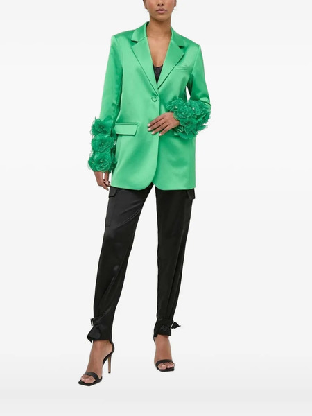  Custommade Blazer Francine Con Aplique Floral - Verde 