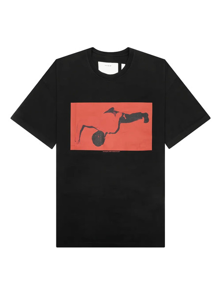  D-r-g-n Camiseta Con Estampado Gráfico - Negro 