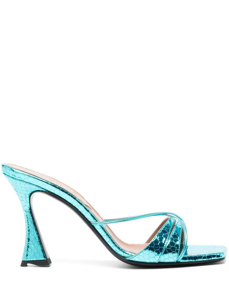  D'accori Mules Lust Con Tacón De 100 Mm - Azul 