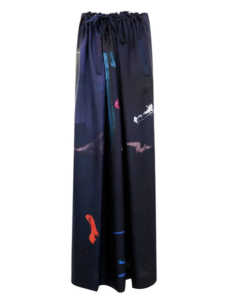 Daniela Gregis Pantalones Estampados - Azul 