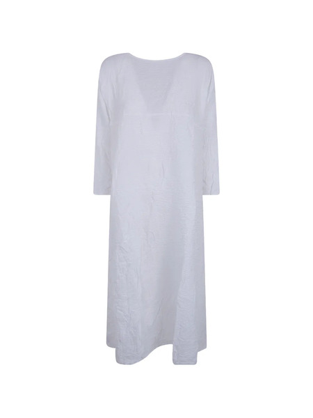  Daniela Gregis Vestido Con Cuello Barco - Blanco 