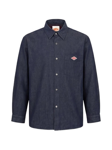  Danton Camisa Con Parche Del Logo - Azul 