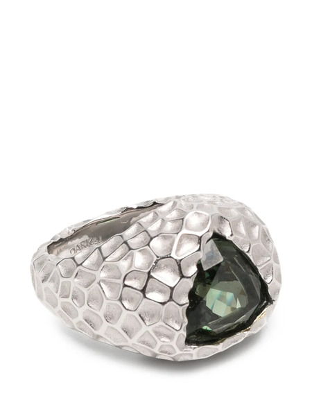  Darkai Anillo Con Efecto Forjado - Plateado 