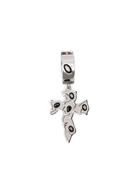  Darkai Pendientes Tipsy Cross - Plateado 
