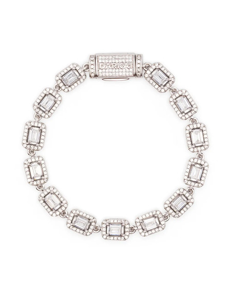 Darkai Pulsera Tennis Baguette - Plateado 