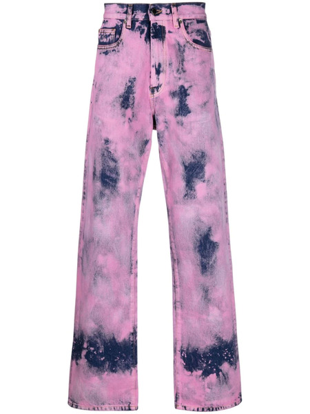  Darkpark Vaqueros Rectos Con Motivo Tie-dye - Azul 