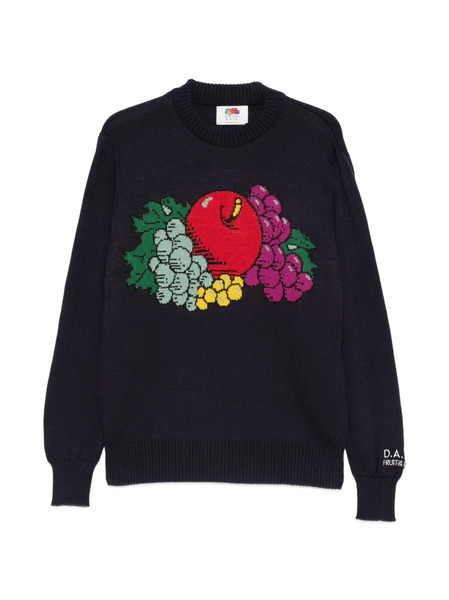  D.a.t.e. Jersey Con Fruta Estampada - Azul 